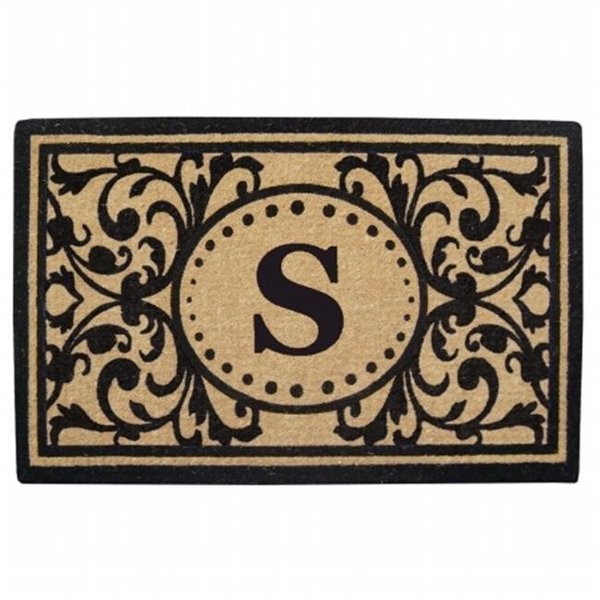 Nedia Home Nedia Home O2325S 30 x 48 in. Heavy Duty Heritage Coco Mat  Monogrammed S O2325S